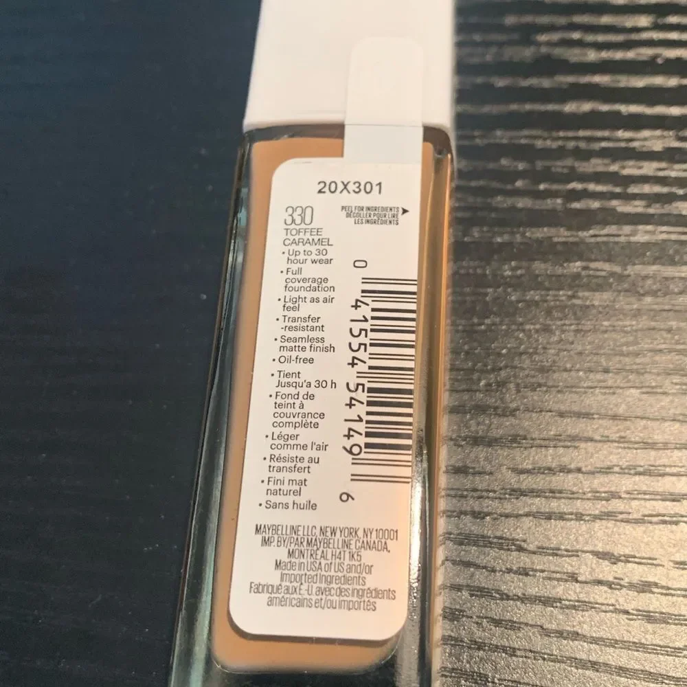 Maybelline Super Stay 30H Foundation 330 Toffee Caramel